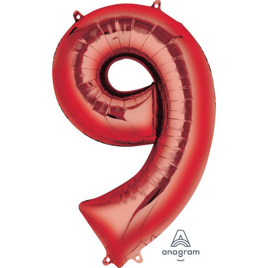 SuperShape Red Numeral 9.