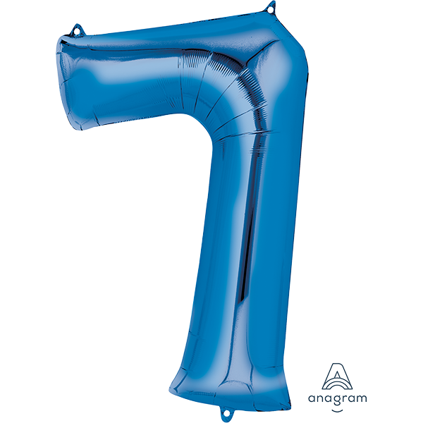 SuperShape Blue Numeral 7.
