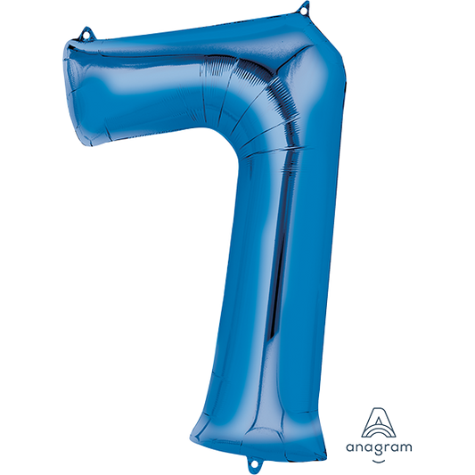 SuperShape Blue Numeral 7.