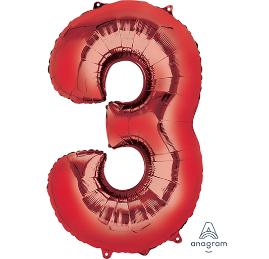 SuperShape Red Numeral 3.