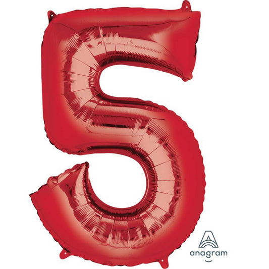 SuperShape Red Numeral 5.