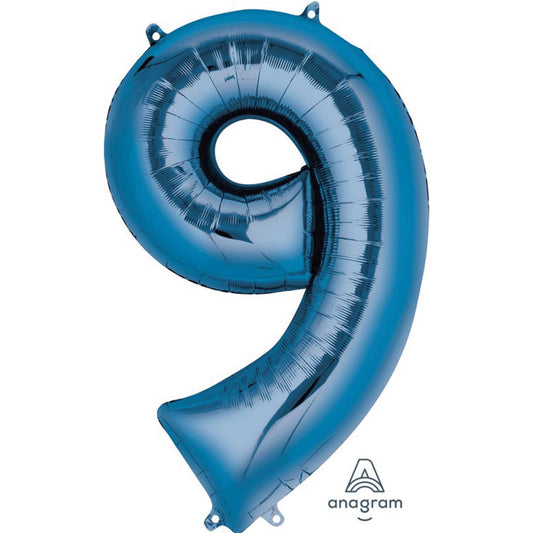 SuperShape Blue Numeral 9.