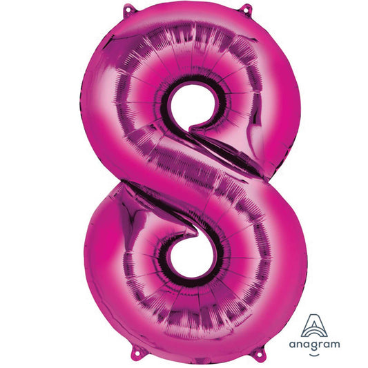 SuperShape Pink Numeral 8.