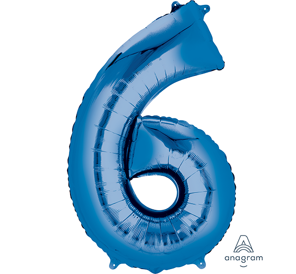 SuperShape Blue Numeral 6.