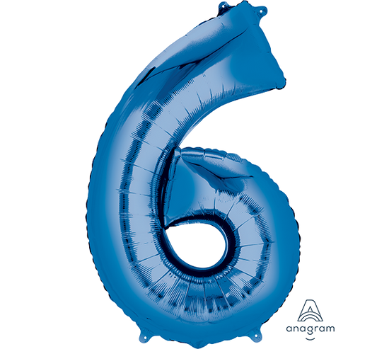 SuperShape Blue Numeral 6.
