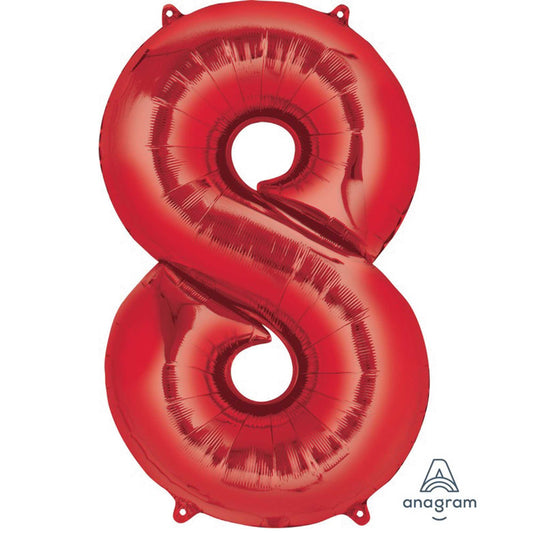 SuperShape Red Numeral 8.