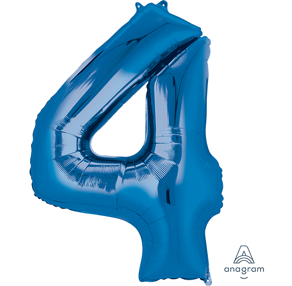 SuperShape Blue Numeral 4.