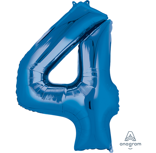 SuperShape Blue Numeral 4.