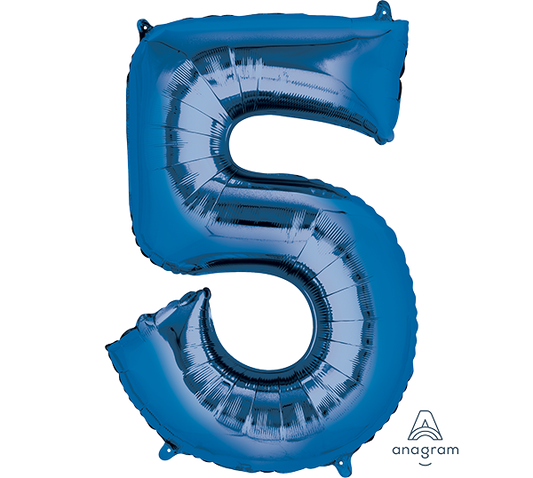 SuperShape Blue Numeral 5.