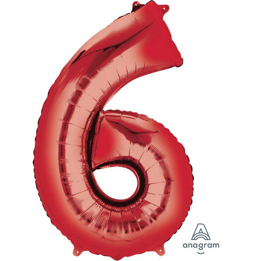 SuperShape Red Numeral 6.