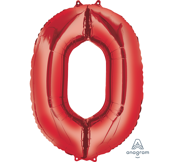SuperShape Red Numeral 0.