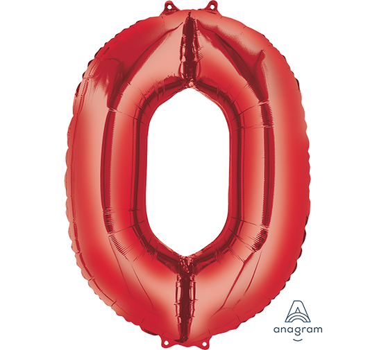 SuperShape Red Numeral 0.