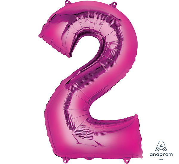 SuperShape Pink Numeral 2.