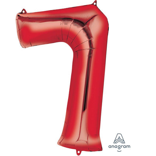 SuperShape Red Numeral 7.