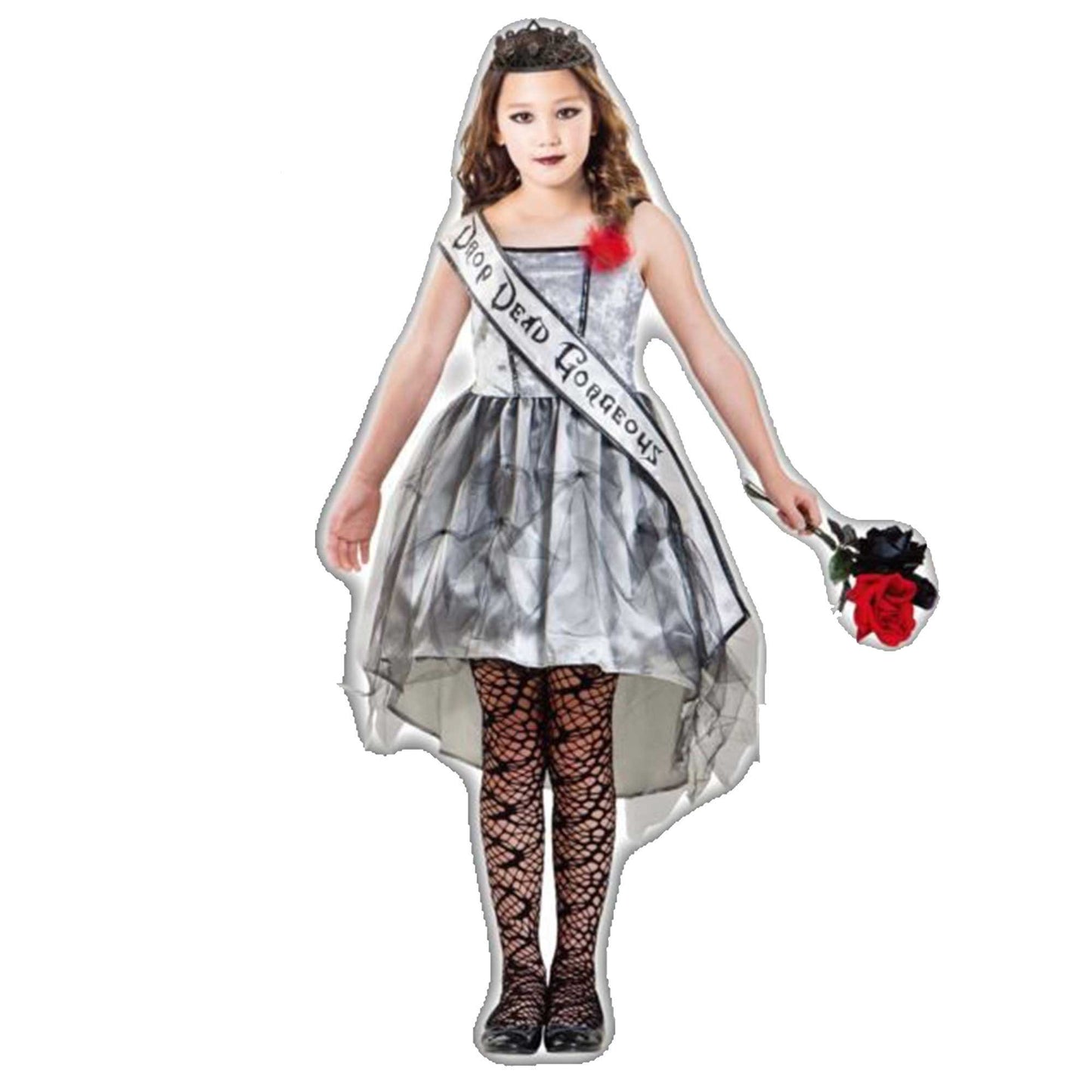 Costume Gothic Beauty Queen Girls 8-10 Years