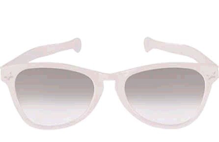 Jumbo Glasses - White