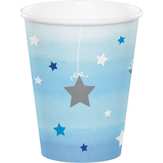 One Little Star Boy Cups Paper 266ml