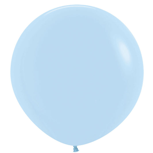 Sempertex 90cm Pastel Matte Blue Latex Balloons 640, 2PK
