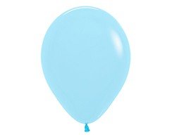 Sempertex 30cm Pastel Matte Blue Latex Balloons 640, 25PK