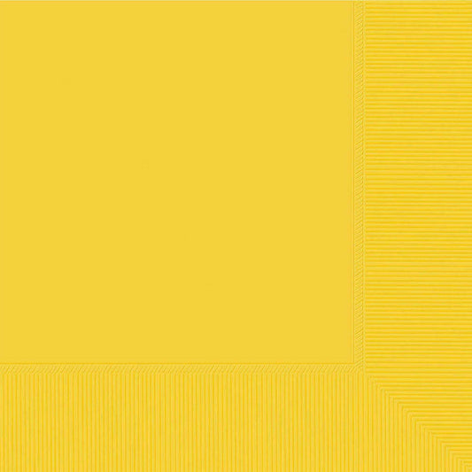 Beverage Napkins 20 Pack 2 PLY - Yellow Sunshine