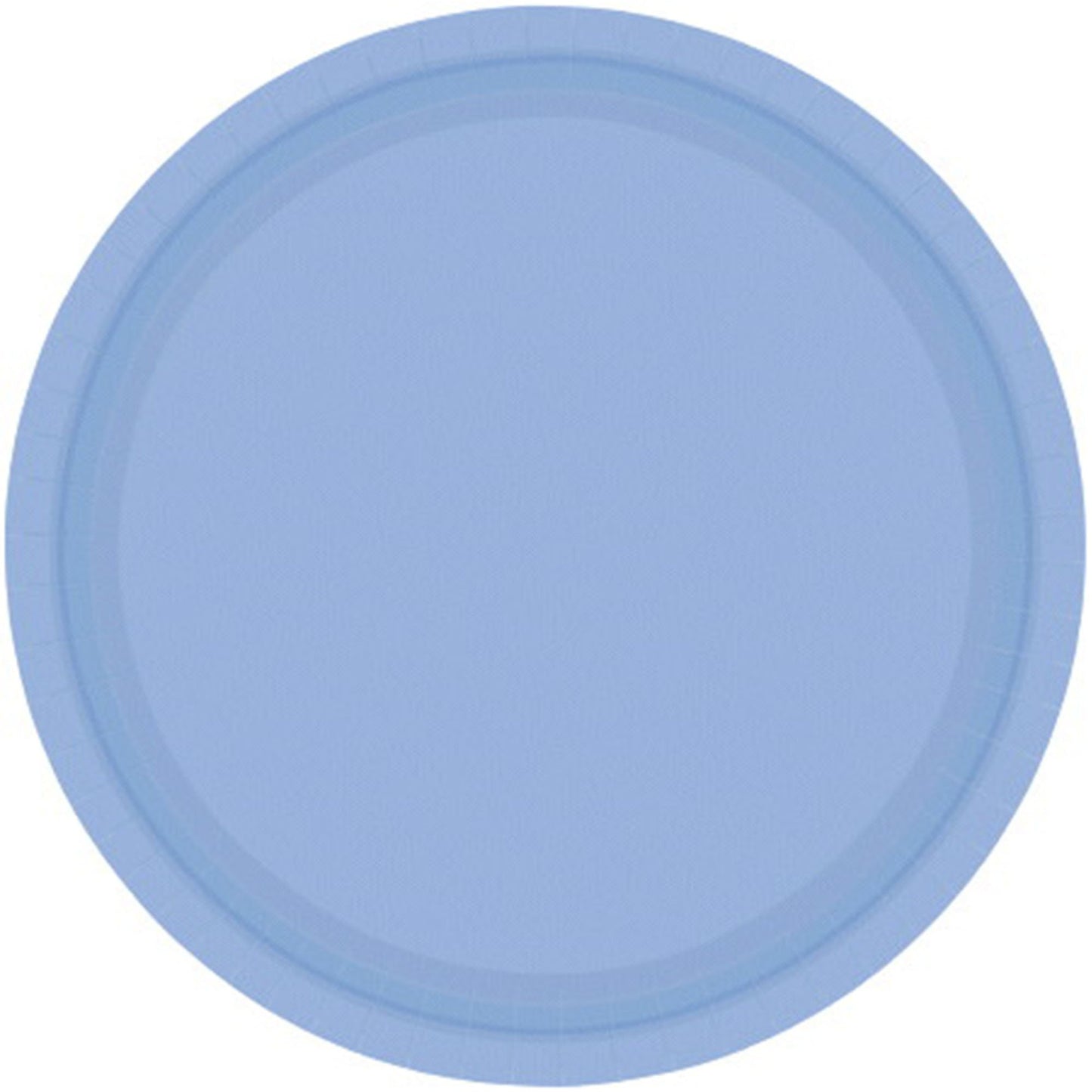 Paper Plates 26cm Round 20CT - Pastel Blue