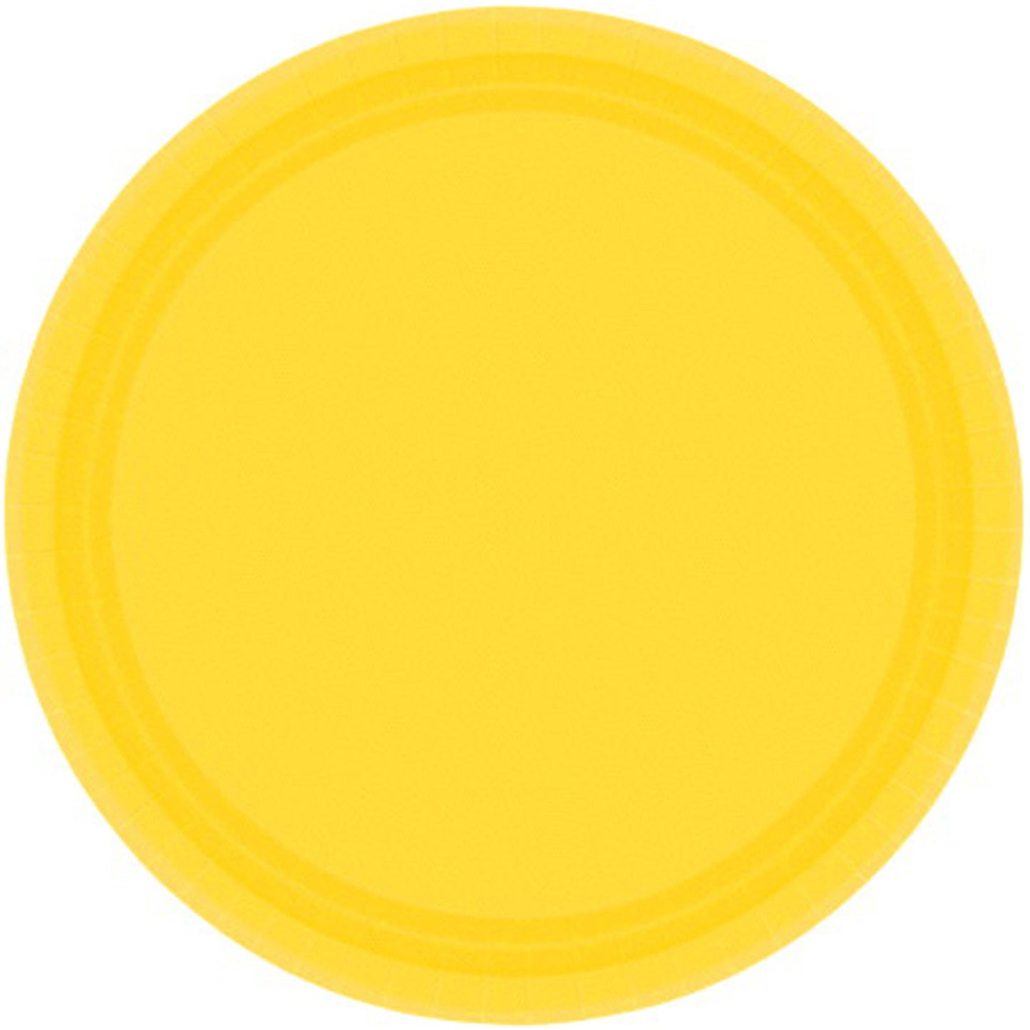 Paper Plates 23cm Round 20CT - Yellow Sunshine