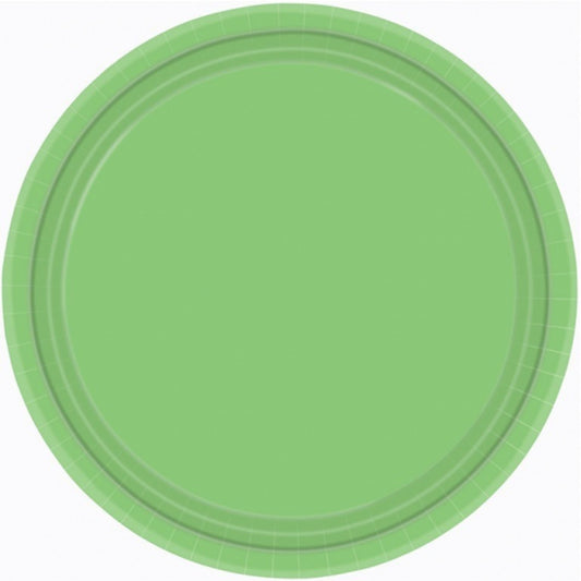 Paper Plates 23cm Round 20CT - Kiwi