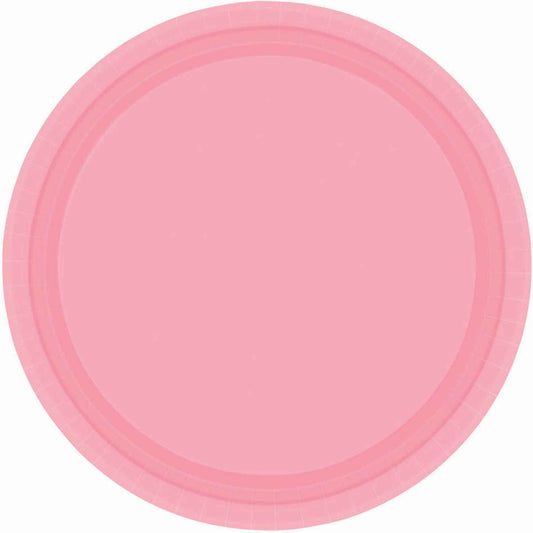 Paper Plates 17cm Round 20CT - New Pink
