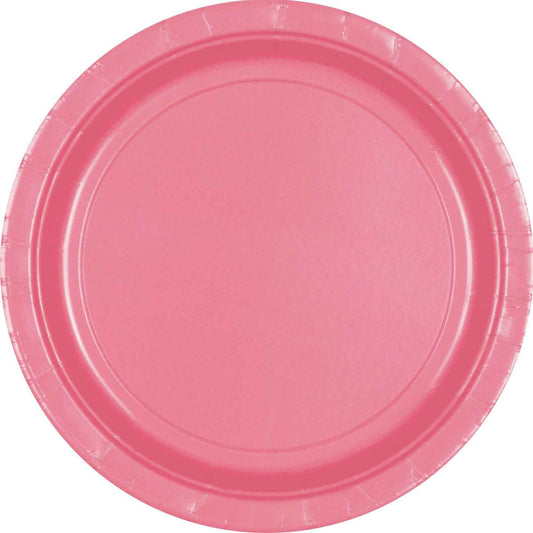 Paper Plates 23cm Round 20CT - New Pink