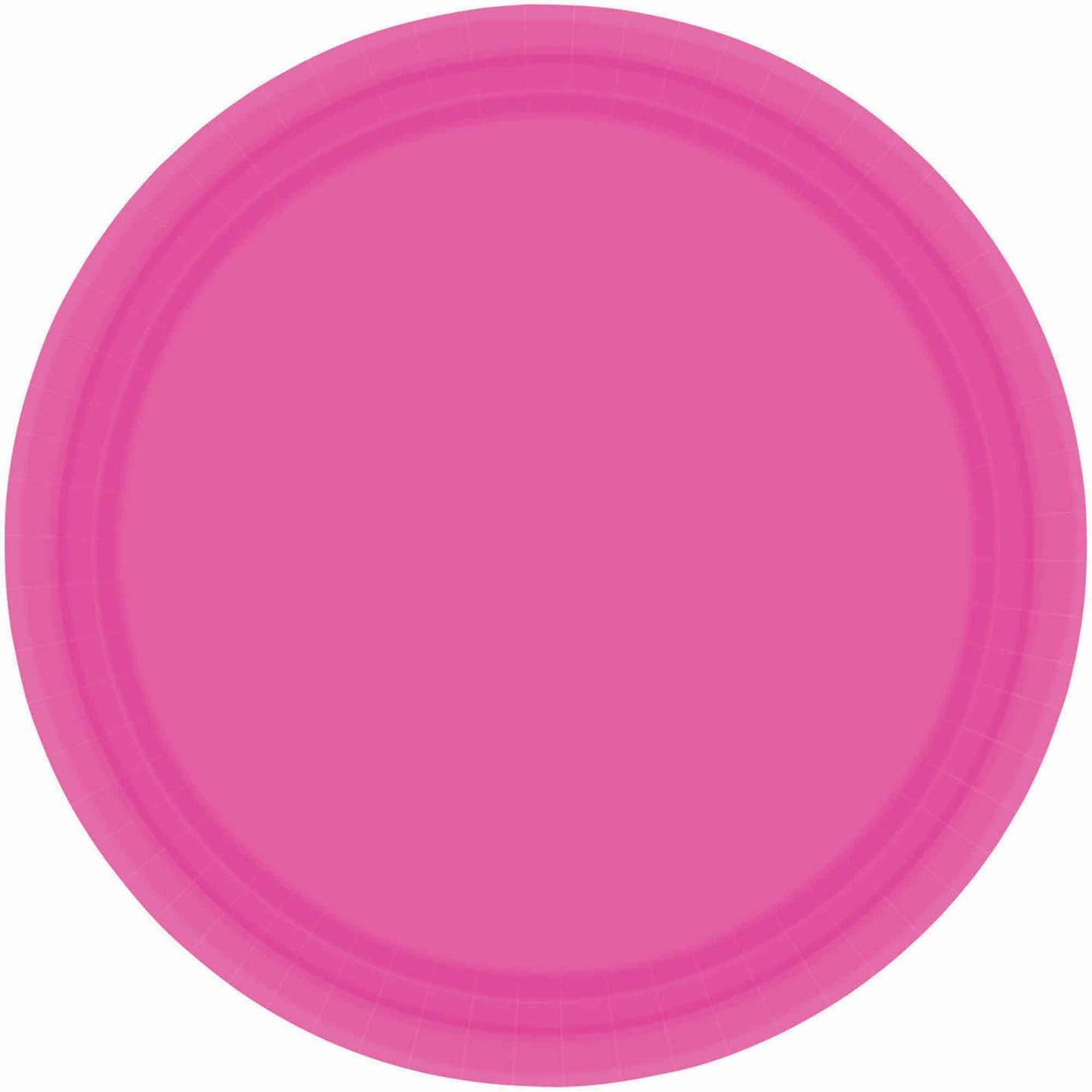 Paper Plates 26cm Round 20CT - Bright Pink