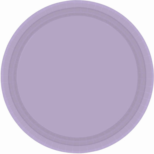 Paper Plates 26cm Round 20CT - Lavender