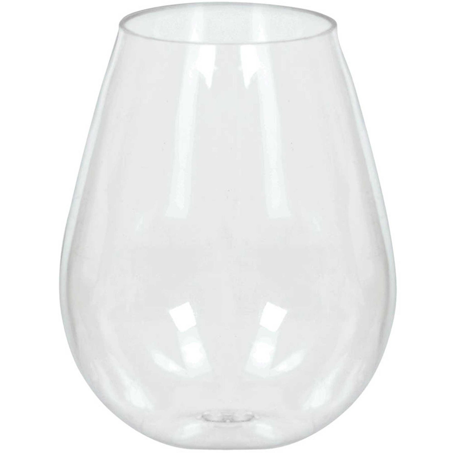 Mini Catering Stemless Wine Glasses Clear Plastic 4oz / 118ml