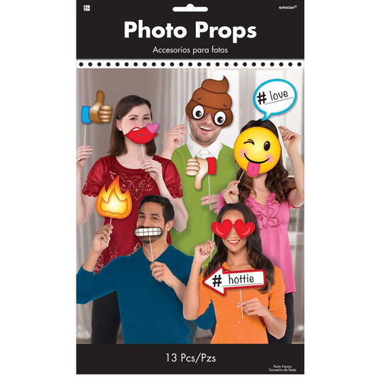 Photo Booth Props Expressions & Phrases 13 x Assorted Sizes & Shapes