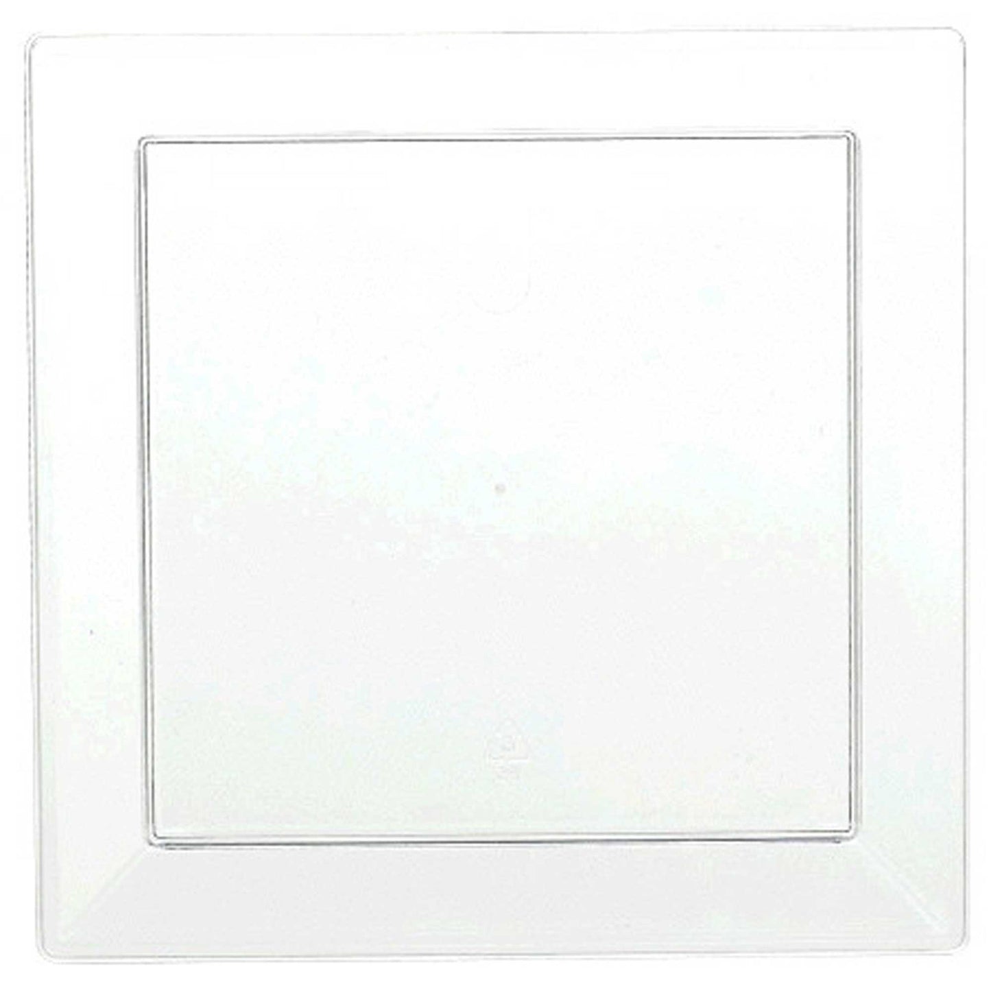 Mini Catering Square Plates Clear Plastic 5"/ 12cm