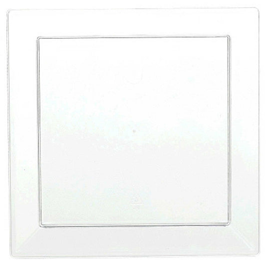 Mini Catering Square Plates Clear Plastic 5"/ 12cm