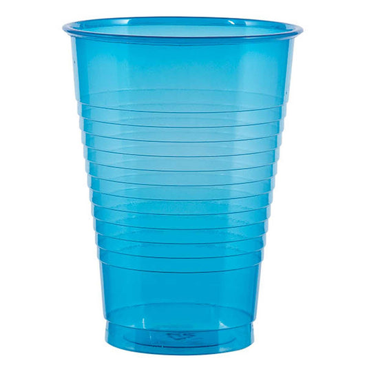 Neon Glasses Blue Plastic 16oz/473ml