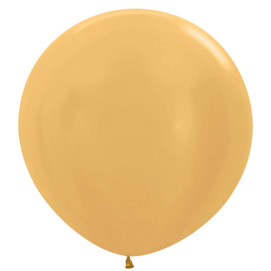 Sempertex 60cm Metallic Gold R Latex Balloons 570, 3PK