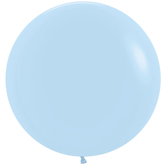 Sempertex 60cm Pastel Matte Blue Latex Balloons 640, 3PK