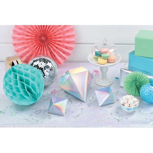 Shimmering Party Iridescent 3D Table Decorations