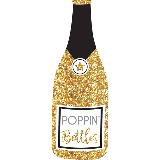Bubbly Jumbo Bottle Glittered Photo Prop