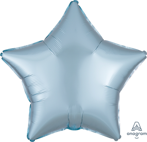 45cm Standard XL Satin Luxe Pastel Blue Star