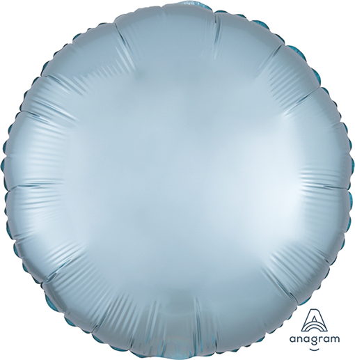 45cm Standard HX Satin Luxe Pastel Blue Circle
