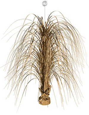 Large Foil Spray Centrepiece Gold