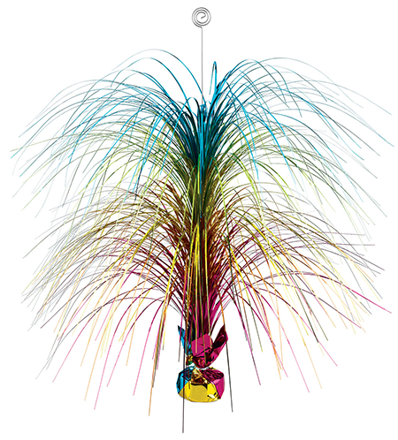 Large Foil Spray Centrepiece Multi Shape Coloured