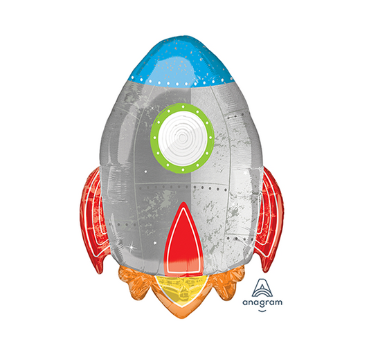 SuperShape XL Blast Off Birthday Rocket