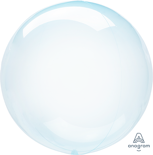 Crystal Clearz Blue Round Balloon