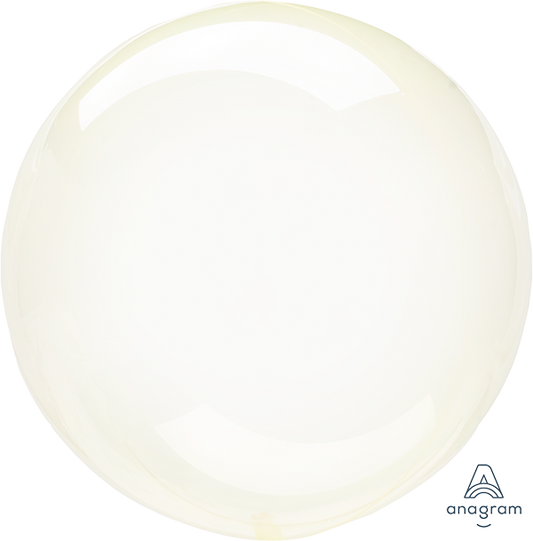 Crystal Clearz Yellow Round Balloon