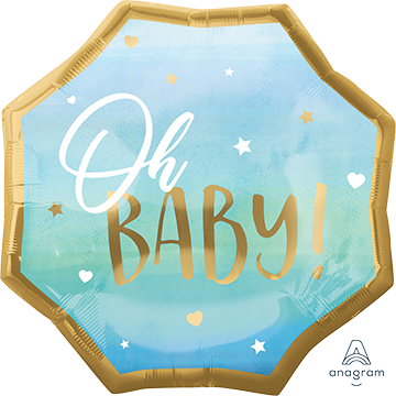 SuperShape XL Blue Baby Boy Oh Baby