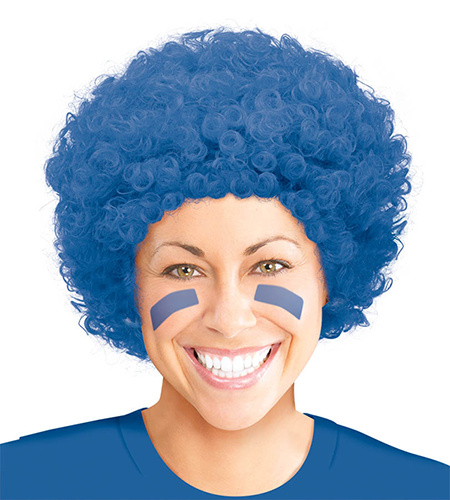 Curly Wig - Blue