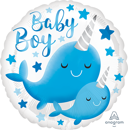 45cm Standard HX Narwhal Baby Boy